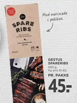 MENY GESTUS SPARERIBS tilbud