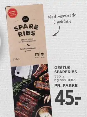 MENY GESTUS SPARERIBS tilbud
