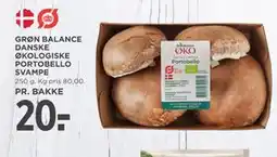 MENY GRØN BALANCE DANSKE ØKOLOGISKE PORTOBELLO SVAMPE tilbud