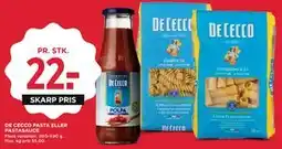MENY DE CECCO PASTA ELLER PASTASAUCE tilbud