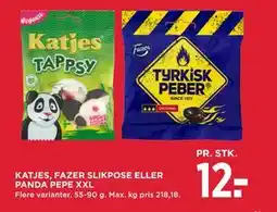 MENY KATJES, FAZER SLIKPOSE ELLER PANDA PEPE XXL tilbud