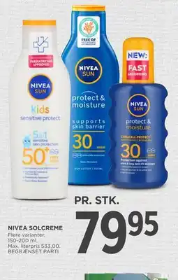 MENY NIVEA SOLCREME tilbud