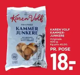 MENY KAREN VOLF KAMMERJUNKERE tilbud