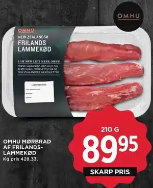 MENY OMHU MØRBRAD AF FRILANDSLAMMEKØD tilbud