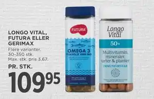 MENY LONGO VITAL, FUTURA ELLER GERIMAX tilbud