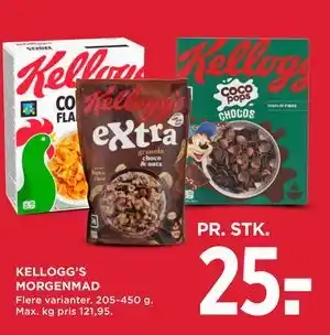 MENY KELLOGG’S MORGENMAD tilbud