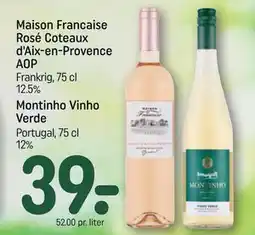 REMA 1000 Maison Francaise Rosé Coteaux d'Aix-en-Provence AOP tilbud