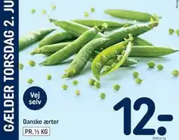 REMA 1000 Danske ærter tilbud