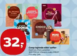 Kvickly Coop ispinde eller vafler tilbud