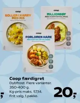 Kvickly Coop færdigret tilbud