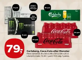 Carlsberg, Coca-Cola eller Monster