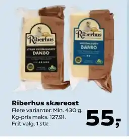 Kvickly Riberhus skæreost tilbud