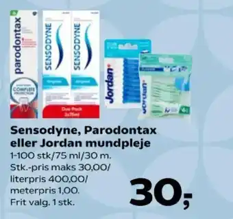 Kvickly Sensodyne, Parodontax eller Jordan mundpleje tilbud