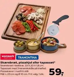 Kvickly Skærebræt, pizzahjul eller tapassæt tilbud
