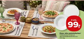 Kvickly Pizza- eller pastatallerken tilbud