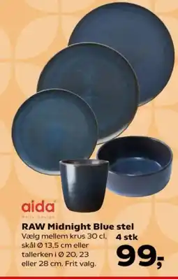Kvickly RAW Midnight Blue stel tilbud