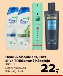 Kvickly Head & Shoulders, Taft eller TRESemmé hårpleje tilbud
