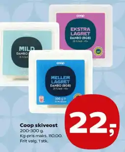 Kvickly Coop skiveost tilbud