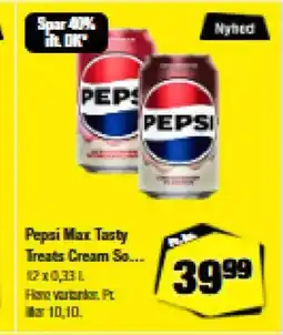 Calle Pepsi Max Tasty Treats Cream So... tilbud