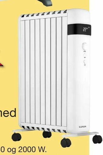 Harald Nyborg El-radiator med WiFi styring tilbud