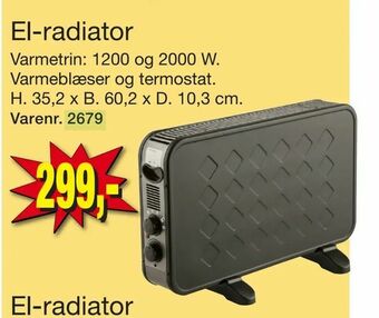 Harald Nyborg El-radiator tilbud