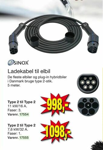Harald Nyborg Ladekabel til elbil tilbud