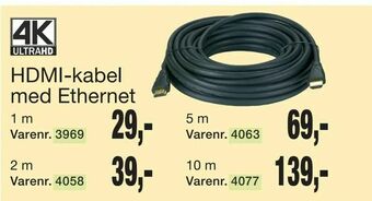 Harald Nyborg HDMI-kabel med Ethernet tilbud
