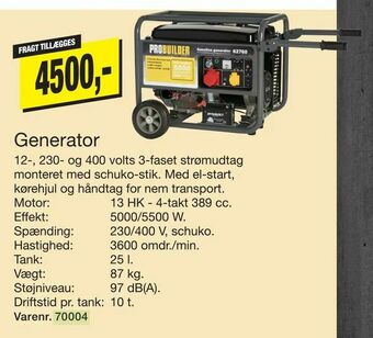 Harald Nyborg Generator tilbud