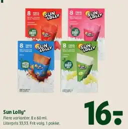 Coop 365 Sun Lolly 8x60 ml tilbud