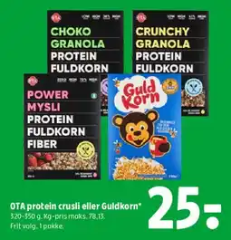 Coop 365 OTA protein cruesli eller GuldKorn tilbud