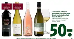 Coop 365 Chester Falls Zinfandel, Southbank Sauvignon Blanc, Silenia Rosé eller Manfredi Moscato d'Asti tilbud