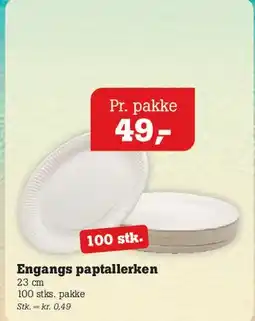 Poetzsch Padborg Engangs paptallerken tilbud