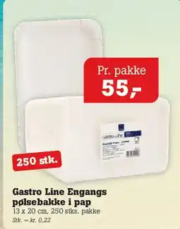 Poetzsch Padborg Gastro Line Engangs pølsebakke tilbud