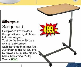 Harald Nyborg Sengebord tilbud