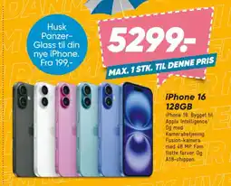 Bilka iPhone 16 128GB tilbud