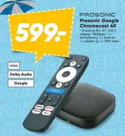 Bilka Prosonic Google Chromecast 4K tilbud