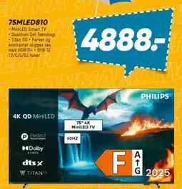 Bilka PHILIPS 75MLED810 tilbud