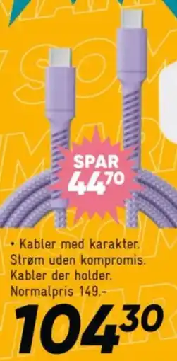 Bilka Kabler med karakter tilbud