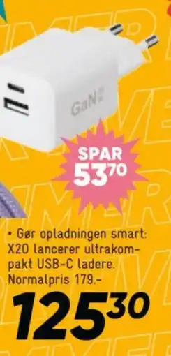 Bilka X20 lancerer ultrakom- pakt USB-C ladere tilbud