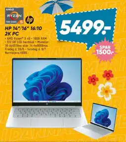 Bilka HP 14"/16" 16:10 2K PC tilbud