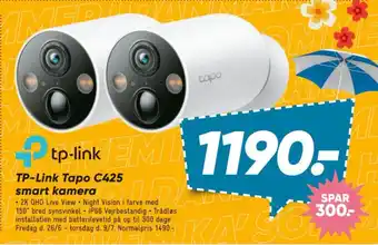 Bilka TP-Link Tapo C425 smart kamera tilbud