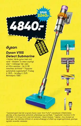 Bilka Dyson V15S Detect Submarine tilbud