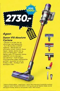Bilka Dyson V10 Absolute Cyclone tilbud