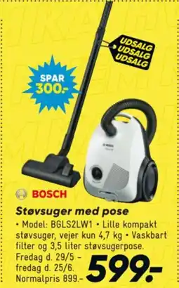 Bilka BOSCH Støvsuger med pose tilbud