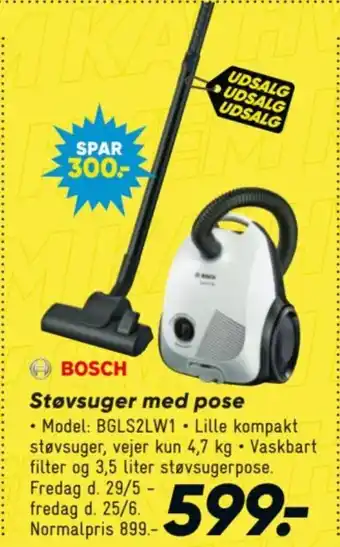 Bilka BOSCH Støvsuger med pose tilbud