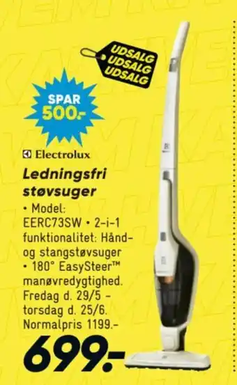 Bilka Electrolux Ledningsfri støvsuger tilbud