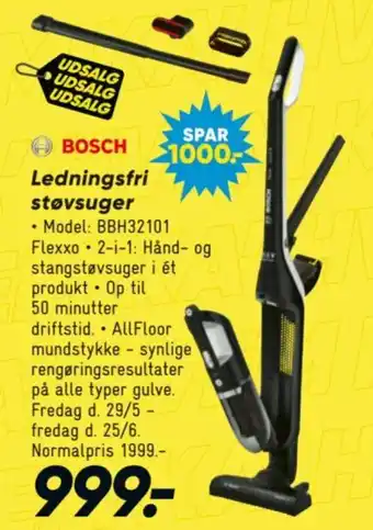 Bilka BOSCH Ledningsfri støvsuger tilbud