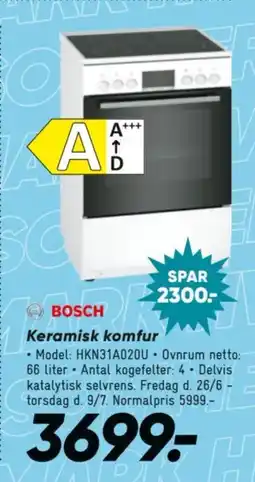 Bilka BOSCH Keramisk komfur tilbud