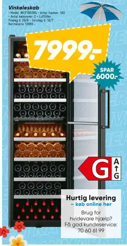 Bilka Vinkøleskab tilbud