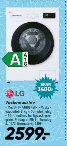 Bilka LG Vaskemaskine tilbud